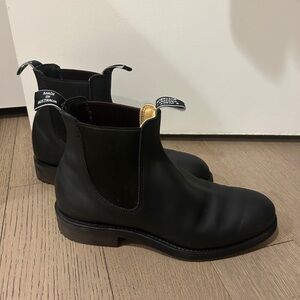 R.M. Williams Black Leather Ankle Boots